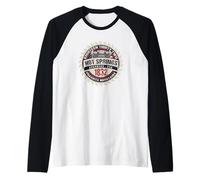 Recuerdo histórico de Las montañas de Ouachita de Arkansas Hot Springs Camiseta Manga Raglan