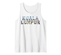 Recuerdo icónico del horizonte de Malasia de Kuala Lumpur, vintage Camiseta sin Mangas