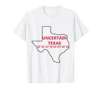 Recuerdo incierto de coordenadas de Texas Camiseta gráfica económica