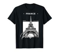 Recuerdo Minimalista de Viaje de la Torre Eiffel de París Camiseta