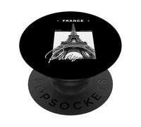Recuerdo Minimalista de Viaje de la Torre Eiffel de París PopSockets PopGrip Adhesivo