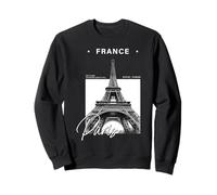 Recuerdo Minimalista de Viaje de la Torre Eiffel de París Sudadera