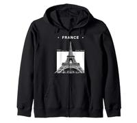 Recuerdo Minimalista de Viaje de la Torre Eiffel de París Sudadera con Capucha