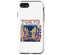 Recuerdo minimalista de viaje nocturno con luces de ciudad de Tokio Japón Carcasa para iPhone SE (2020) / 7 / 8