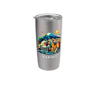 Recuerdo Napoli Italia Vaso térmico de acero inoxidable de doble pared