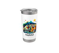 Recuerdo Napoli Italia Vaso térmico de acero inoxidable de doble pared