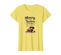 Recuerdo nostálgico de concienciación sobre el Alzheimer Memory Treasure Camiseta, Mujer, Limón, XXL