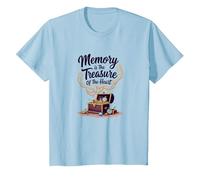 Recuerdo nostálgico de concienciación sobre el Alzheimer Memory Treasure Camiseta, Niños, Azul Bebé, 2 años