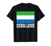 Recuerdo patriótico de Las raíces Nacionales de la Bandera de Sierra Leona Camiseta