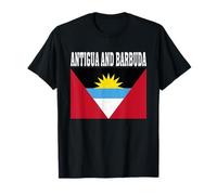 Recuerdo patriótico de raíces Nacionales de la Bandera de Antigua y Barbuda Camiseta