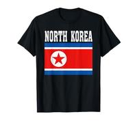 Recuerdo patriótico de raíces Nacionales de la Bandera de Corea del Norte Camiseta