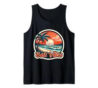 Recuerdo retro de Bali Vibes Sandy Beach, vintage, puesta de sol y océano Camiseta sin Mangas