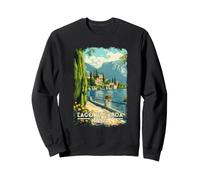 Recuerdo Retro de Italia del Lago de Garda Sudadera