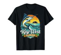 Recuerdo Retro de Key West Florida Marlin Fishing Florida Keys Camiseta