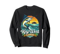Recuerdo Retro de Key West Florida Marlin Fishing Florida Keys Sudadera