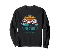 Recuerdo Retro de la Puesta de Sol de Las montañas Blue Ridge de Roanoke, Virginia Sudadera