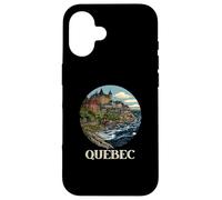 Recuerdo Retro de Quebec de Canadá/Quebec Carcasa para iPhone 16