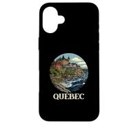 Recuerdo Retro de Quebec de Canadá/Quebec Carcasa para iPhone 16 Plus