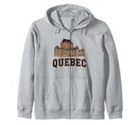Recuerdo Retro de Quebec de Canadá/Quebec Sudadera con Capucha