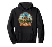 Recuerdo Retro de Quebec de Canadá/Quebec Sudadera con Capucha