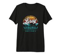 Recuerdo Retro del Oso Sol de Luray Virginia en el Valle de Shenandoah Camiseta Premium
