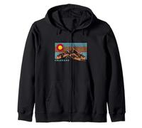 Recuerdo Retro Vintage de Colorado Rocky Mountains Pride Sudadera con Capucha