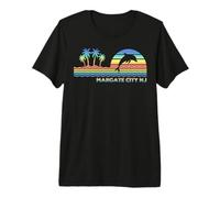 Recuerdo Retro Vintage para Amantes de los Delfines de Margate City NJ Camiseta Premium