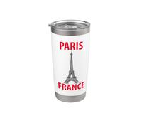 Recuerdo Torre Eiffel de París Francia Vaso térmico de acero inoxidable de doble pared