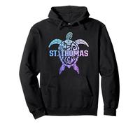 Recuerdo tribal de tortugas marinas de San Tomás USVI Sudadera con Capucha