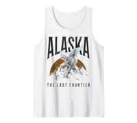 Recuerdo Vintage de águila Calva de Alaska The Last Frontier Camiseta sin Mangas