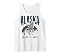 Recuerdo Vintage de águila Calva de Alaska The Last Frontier Camiseta sin Mangas