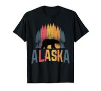 Recuerdo Vintage de Alaska The Last Frontier Bear Camiseta