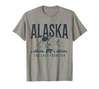 Recuerdo Vintage de Alaska The Last Frontier Bear Mountains Camiseta