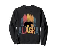 Recuerdo Vintage de Alaska The Last Frontier Bear Sudadera