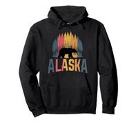 Recuerdo Vintage de Alaska The Last Frontier Bear Sudadera con Capucha