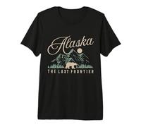 Recuerdo Vintage de Alaska The Last Frontier Camiseta Premium