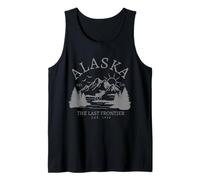 Recuerdo Vintage de Alaska The Last Frontier Camiseta sin Mangas
