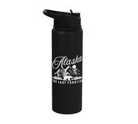 Recuerdo vintage de Alaska The Last Frontier Stainless Steel Insulated Water Bottle