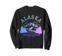 Recuerdo Vintage de Alaska The Last Frontier Sudadera