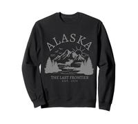 Recuerdo Vintage de Alaska The Last Frontier Sudadera