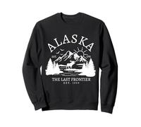 Recuerdo Vintage de Alaska The Last Frontier Sudadera