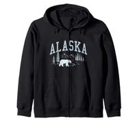 Recuerdo Vintage de Alaska The Last Frontier Sudadera con Capucha