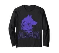 Recuerdo Vintage de Alaska Wolf The Last Frontier Manga Larga