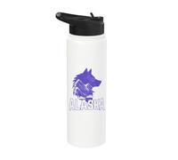 Recuerdo vintage de Alaska Wolf The Last Frontier Stainless Steel Insulated Water Bottle