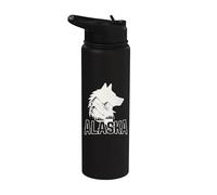 Recuerdo vintage de Alaska Wolf The Last Frontier Stainless Steel Insulated Water Bottle