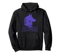 Recuerdo Vintage de Alaska Wolf The Last Frontier Sudadera con Capucha