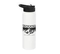 Recuerdo vintage de California del Parque Nacional Sequoia Stainless Steel Insulated Water Bottle