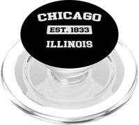Recuerdo Vintage de Chicago Illinois IL EST. 1833 PopSockets PopGrip para MagSafe