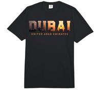 Recuerdo Vintage de la icónica Silueta del Horizonte de Dubái, Emiratos Árabes Unidos Comfort Colors Adult Heavyweight T-Shirt
