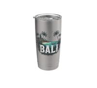 Recuerdo vintage de paisaje de Bali retro Vaso térmico de acero inoxidable de doble pared
